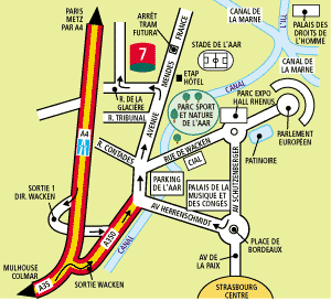 Access map to the hotel